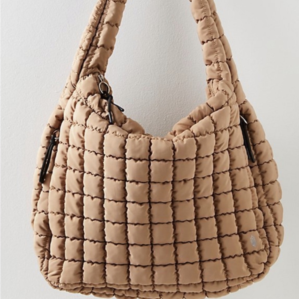 NWT Free People FP Movement quilted Carryall Desert Sands